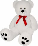 Monzana Knuffelbeer XL - 100cm Staand Pluch - Wit