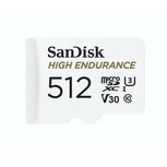 Sandisk High Endurance MicroSDXC Geheugenkaart 512GB Class 10 100 mb/s Wit