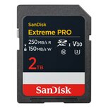 Sandisk Extreme PRO Geheugenkaart 2TB 250mb/sR 150mb/sW