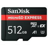 Sandisk MicroSD Express 512GB 880mb/s 650mb/s