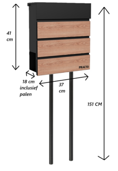 Afmetingen met palen