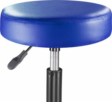 Casaria Verstelbare Draaikruk - 46/60cm Zithoogte - Blauw