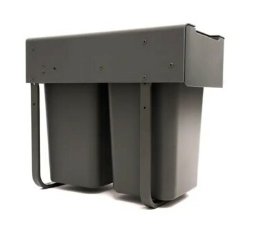 Practo Home - Inbouw afvalemmer 2x20 L &ndash; Volledig uittrekbaar met soft-close