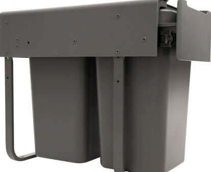 Practo Home - Inbouw afvalemmer 2x20 L &ndash; Volledig uittrekbaar met soft-close