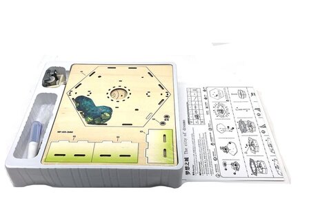 Houten 3D Puzzel - Kasteel &ndash; LED Verlichting - Geluid - Beweging - Bouwpakket