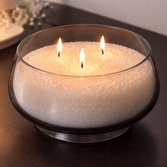 Pearl Candles - Kaarsenzand - Snow White - Zelf theelichtje waxinelichtje maken - Lont inbegrepen - Wit - &plusmn;250 / &plusmn;300 Branduren &ndash; 500 g
