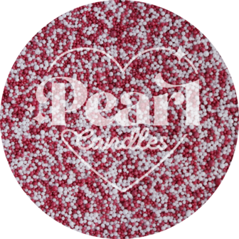 Pearl Candles - Kaarsenzand - My Valentine - Zelf theelichtje waxinelichtje maken - Lont inbegrepen - Wit - Roze - &plusmn;125 / &plusmn;150 Branduren &ndash; 250 g