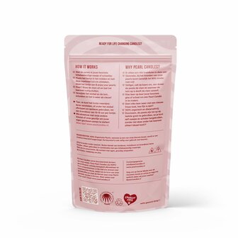 Pearl Candles - Kaarsenzand &ndash; Disco Dip &ndash; Zelf theelichtje waxinelichtje maken &ndash; Lont inbegrepen &ndash; Wit &ndash; roze &ndash; Oranje &ndash; Groen &ndash; &plusmn;125 / &plusmn;150 Branduren &ndash; 250 g