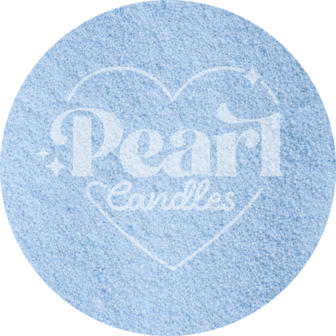 Pearl Candles - Kaarsenzand - Baby Blues - Zelf theelichtje waxinelichtje maken - Lont inbegrepen &ndash; Blauw - &plusmn;125 / &plusmn;150 Branduren &ndash; 250 g