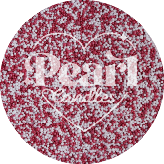 Kaarsenzand - Kaarsenzand met lonten - Pearl Candles - DIY kaarsen maken - Candy Cane - Zelf theelichtje waxinelichtje maken - Lont inbegrepen &ndash; Rood - Wit - &plusmn;250 / &plusmn;300 Branduren &ndash; 500 g