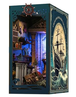 Houten 3D Puzzel - Book Nook - Ocean Mystery met Gezonken Schip 