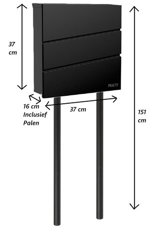 Afmetingen met palen