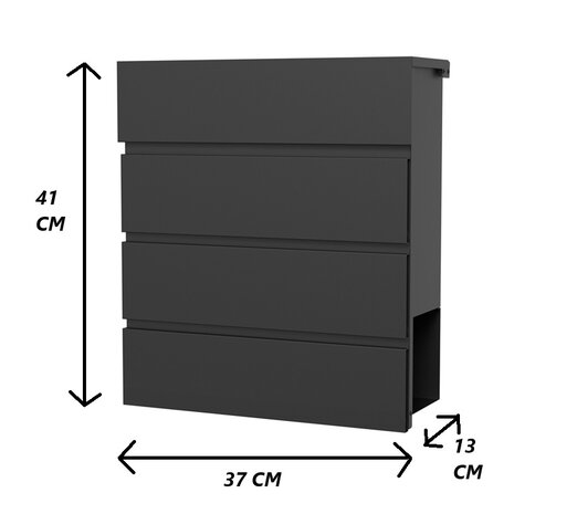 Afmetingen brievenbus