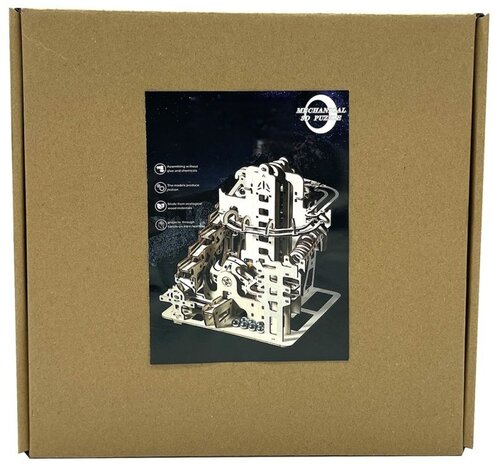 Houten 3D Puzzle Marble Track &ndash; Houten Knikkerbaan &ndash; Bouwpuzzel &ndash; Educatief Speelgoed