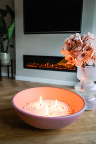 Pearl Candles - Kaarsenzand &ndash; Golden Mess - Zelf theelichtje waxinelichtje maken - Lont inbegrepen &ndash; Wit - Goud - &plusmn;250 / &plusmn;300 Branduren &ndash; 500 g