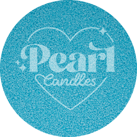 Pearl Candles - Kaarsenzand - Sea You - Zelf theelichtje waxinelichtje maken - Lont inbegrepen - Licht Blauw - &plusmn;250 / &plusmn;300 Branduren &ndash; 500 g