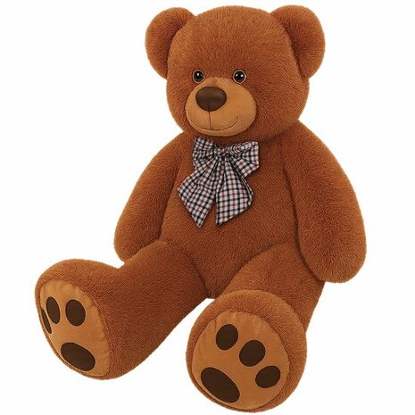 Monzana Knuffelbeer XL - 100cm Staand Pluch - Bruin