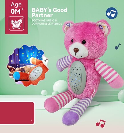 Slaapbeer - Slaap Beer - Muziek - Sterrenprojectie &ndash; Rustgevend Nachtlampje voor Baby&rsquo;s (0+)