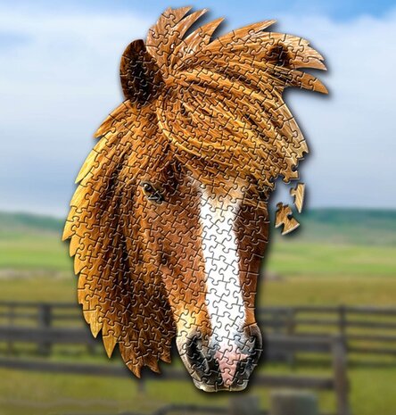 Shaped Puzzel - Dierenpuzzel - Vormpuzzel - Puzzel in de vorm van een Paarden Kop &ndash; Paard - Dieren Puzzel - 230 stukjes &ndash; 53 x 36 cm - voor kinderen, volwassenen en ouderen