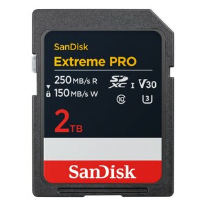 Sandisk Extreme PRO Geheugenkaart 2TB 250mb/sR 150mb/sW