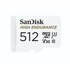 Sandisk High Endurance MicroSDXC Geheugenkaart 512GB Class 10 100 mb/s Wit_